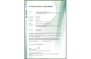 CE certificate for pipe heating cable
